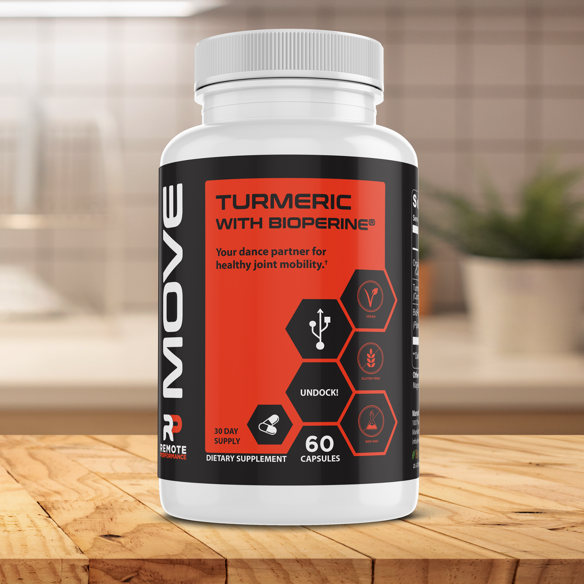 MOVE Turmeric with BioPerine - Remote Performance